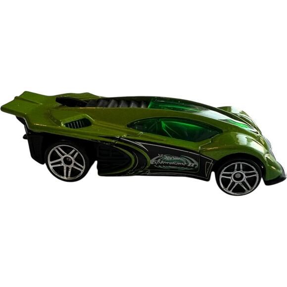 2001 Hot Wheels Spectraflame II Green Side Draft Car - Picture 2 of 8